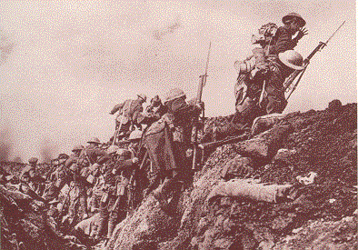 Troupes 
canadiennes  l'assaut